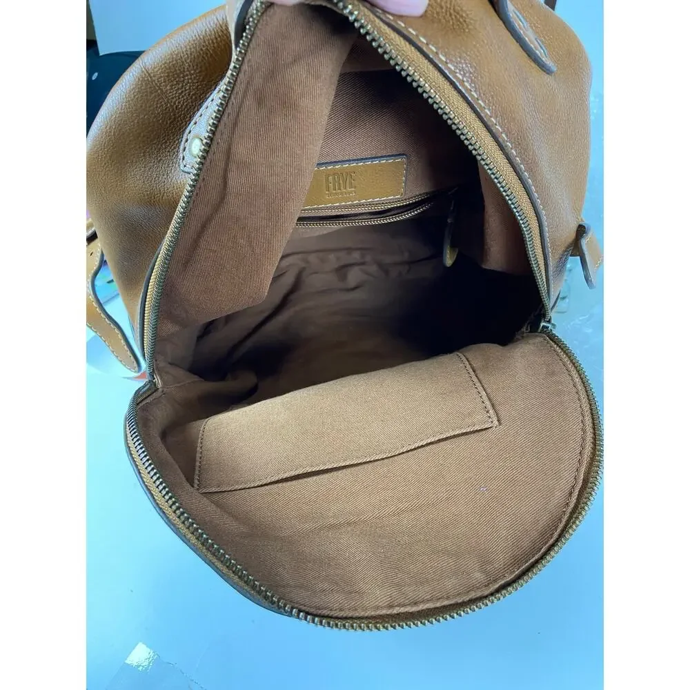 Fry Leather Mini Backpack Brown